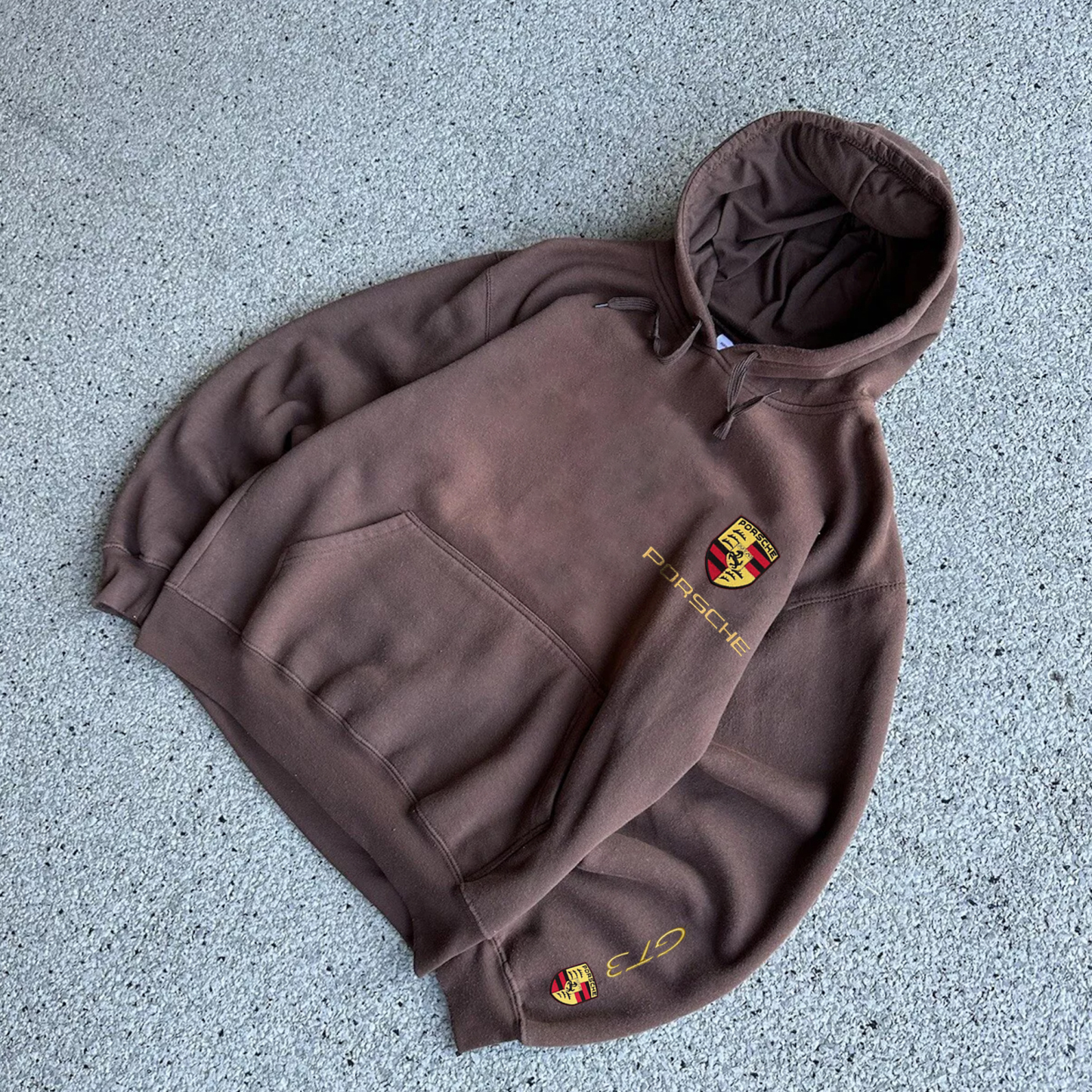 Unisex 90s Racing Embroidered Oversized Hoodie