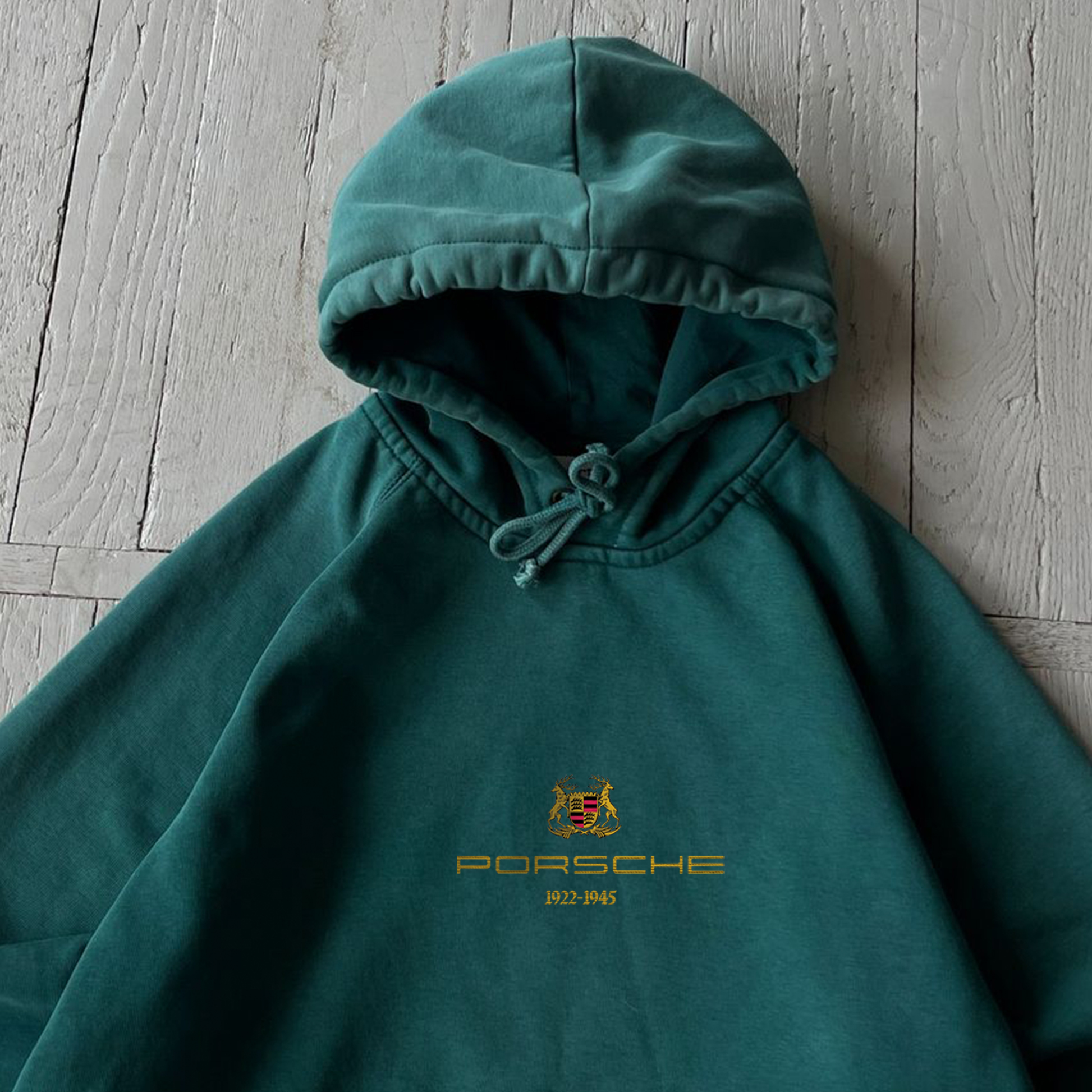 Unisex Vintage Oversized Racing Embroidered Y2K Hoodie