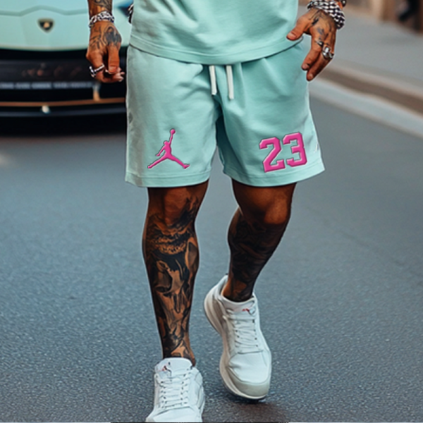 Unisex Basketball Mint Green Tank Top and Shorts Set