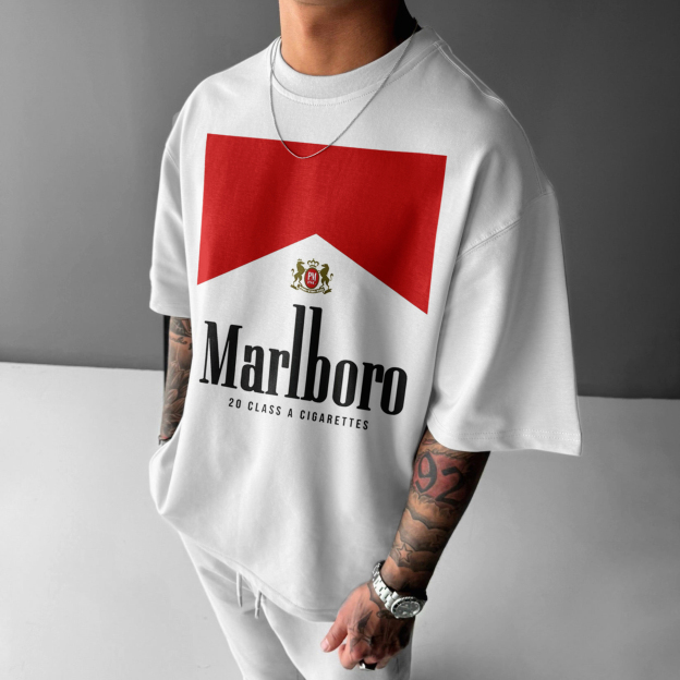Unisex Casual Racing Print T-Shirt