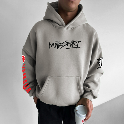 Men's Racing Print Hoodie