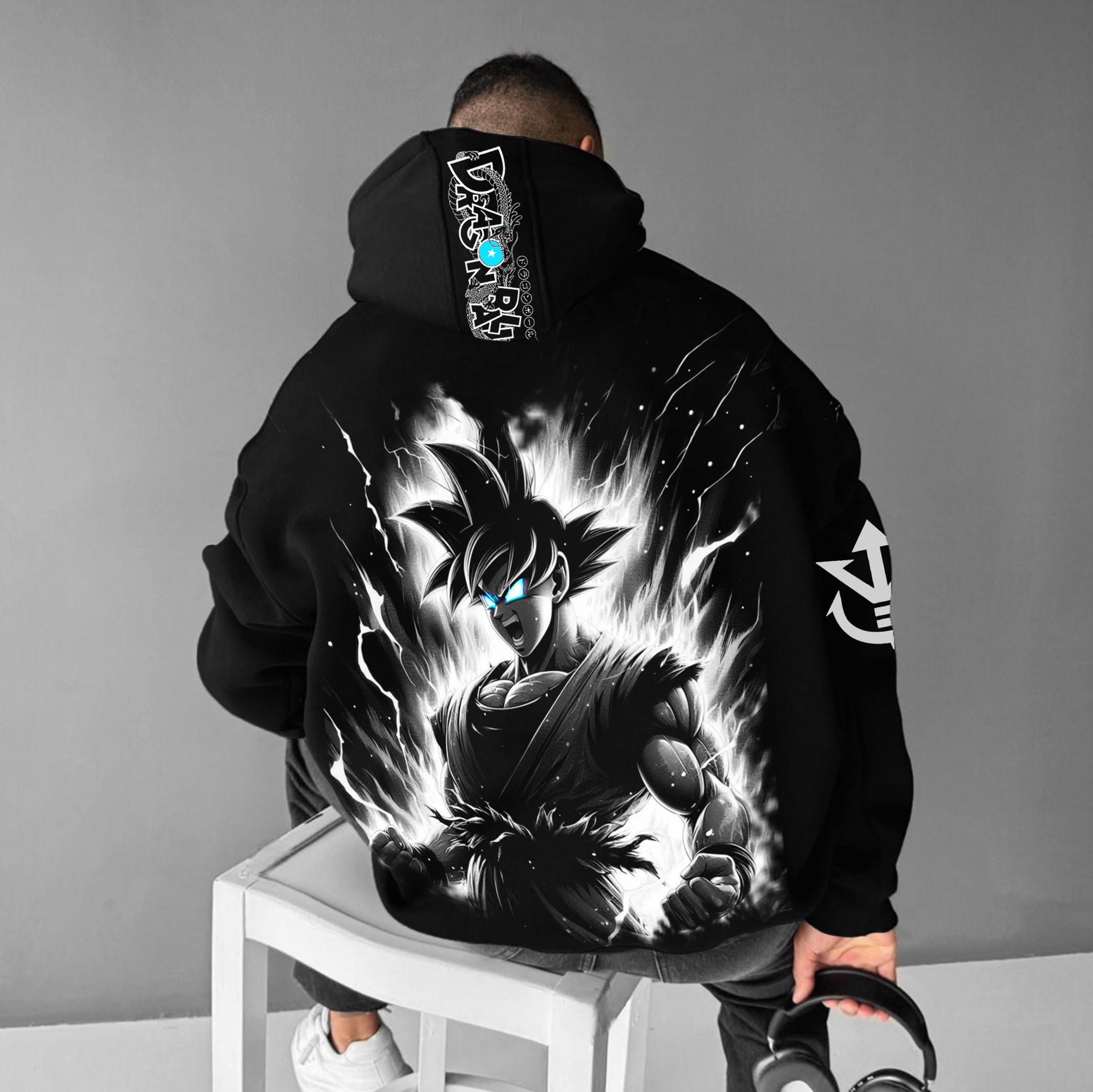Unisex Oversized Anime Printed Casual Hoodie-Teegamechanger
