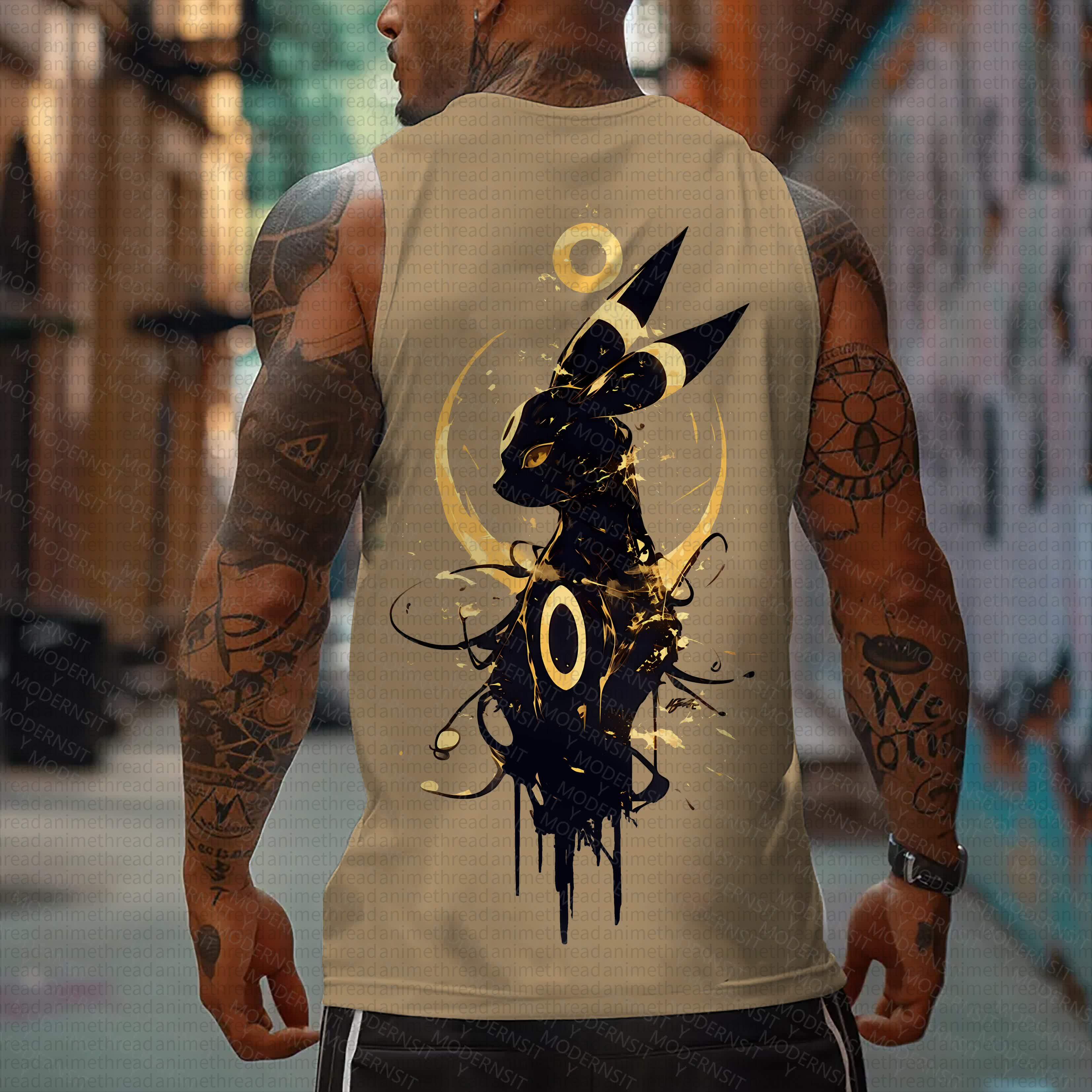 Unisex  Casual Anime  Tank Top