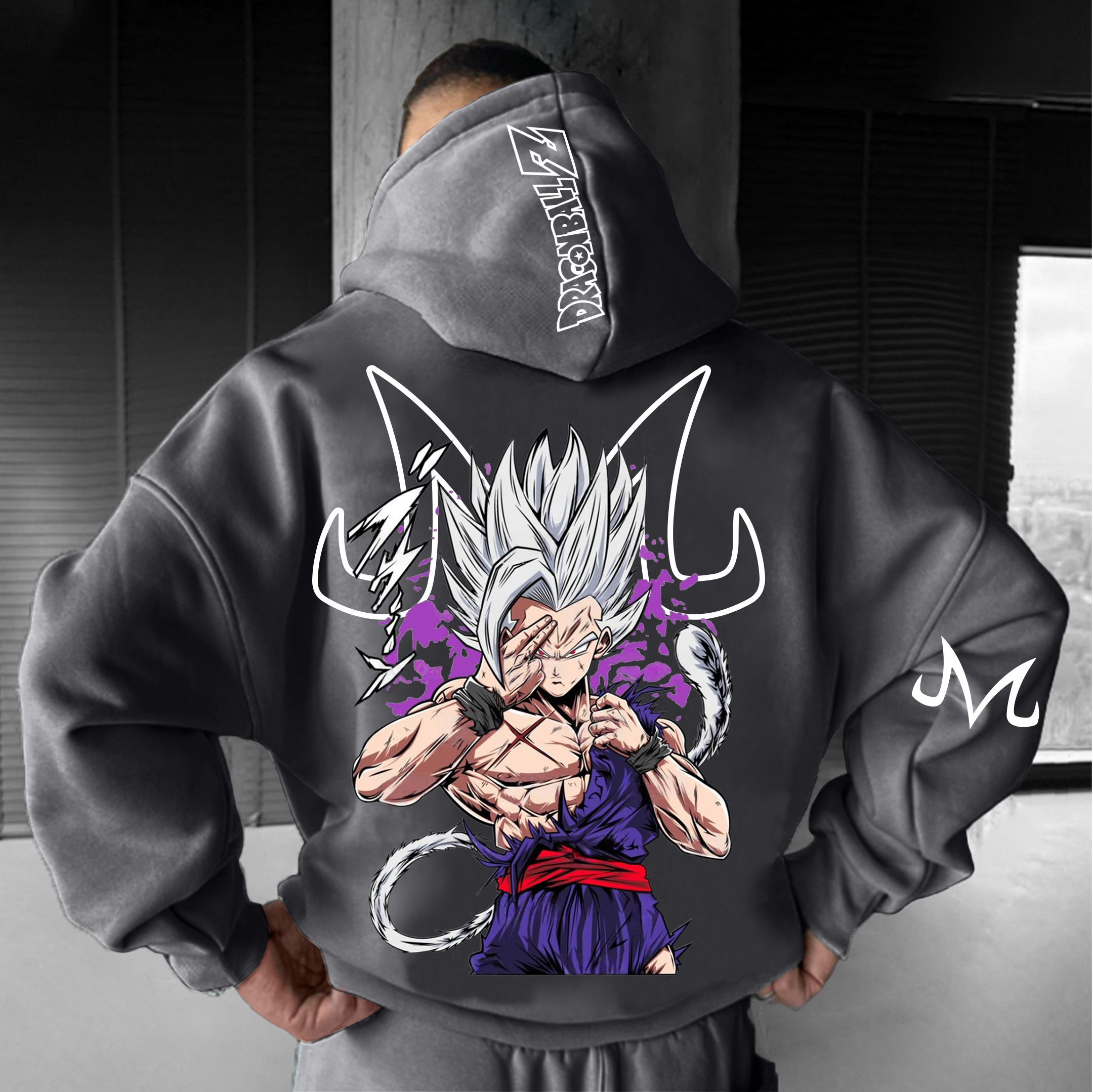 Anime "Dragon Ball" Character "Super Saiyan" Pattern Print Hoodie
