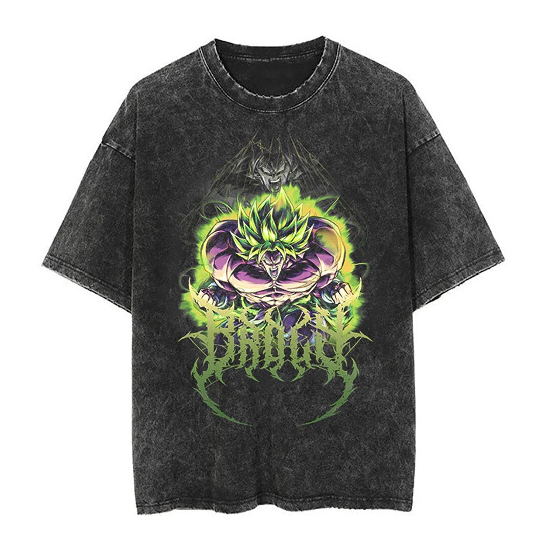 Dragon Ball Broli Anime Oversize Washed Tee