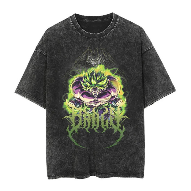 Dragon Ball Broli Anime Oversize Washed Tee