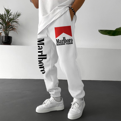 Racing Graphic Print Unisex Track Pants Casual Sweatpants