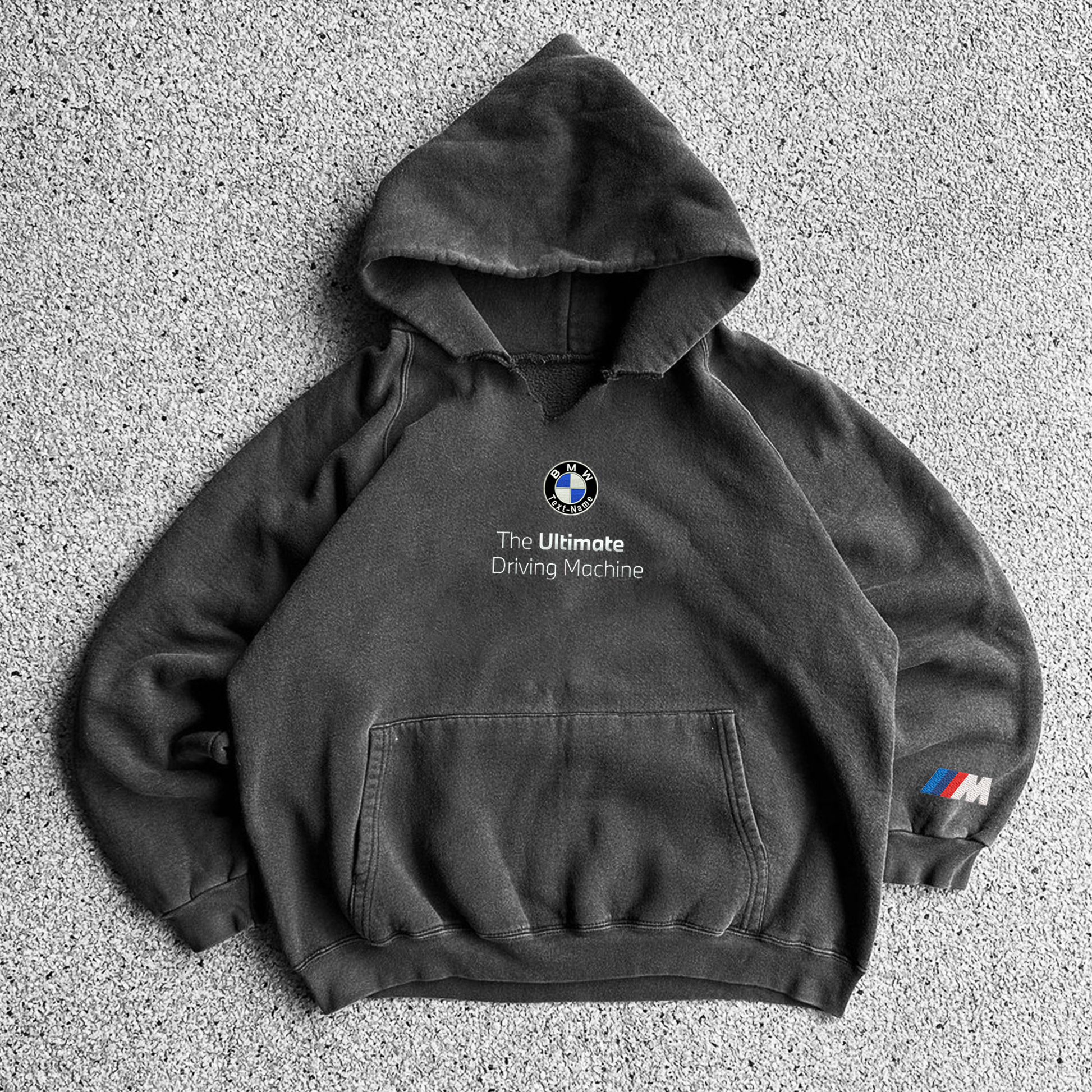 Unisex 90s Casual Racing Embroidery Oversized Hoodie