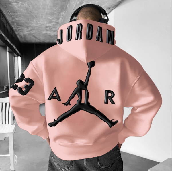 Unisex basketball print casual hoodie