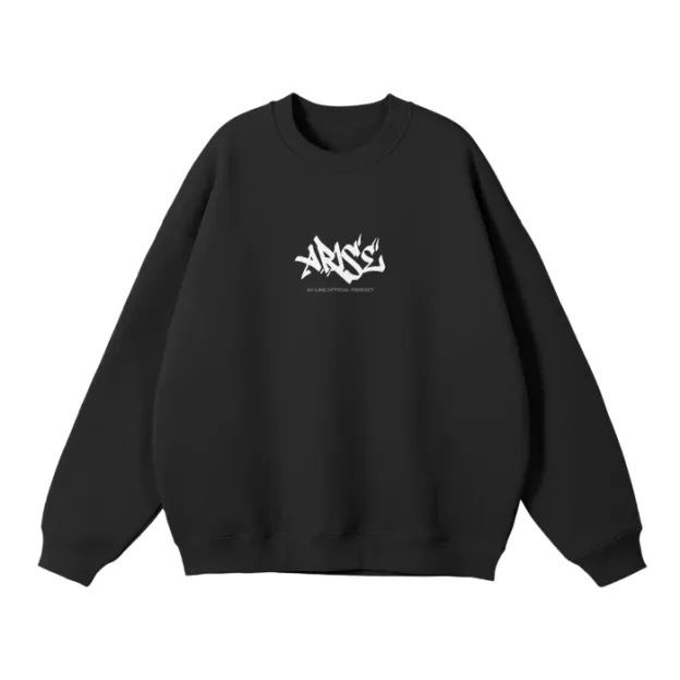 Jin-woo Graffiti Streetwear Sweatshirt Black