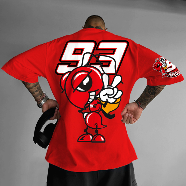 Unisex NO.93 Motorcycle racing Red T-Shirt