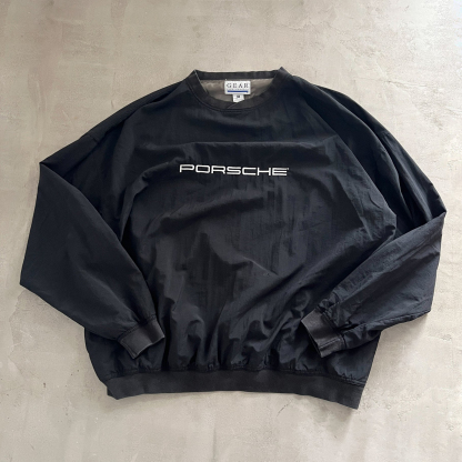 Unisex Vintage Machine Embroidered Racing Oversized Sweatshirt