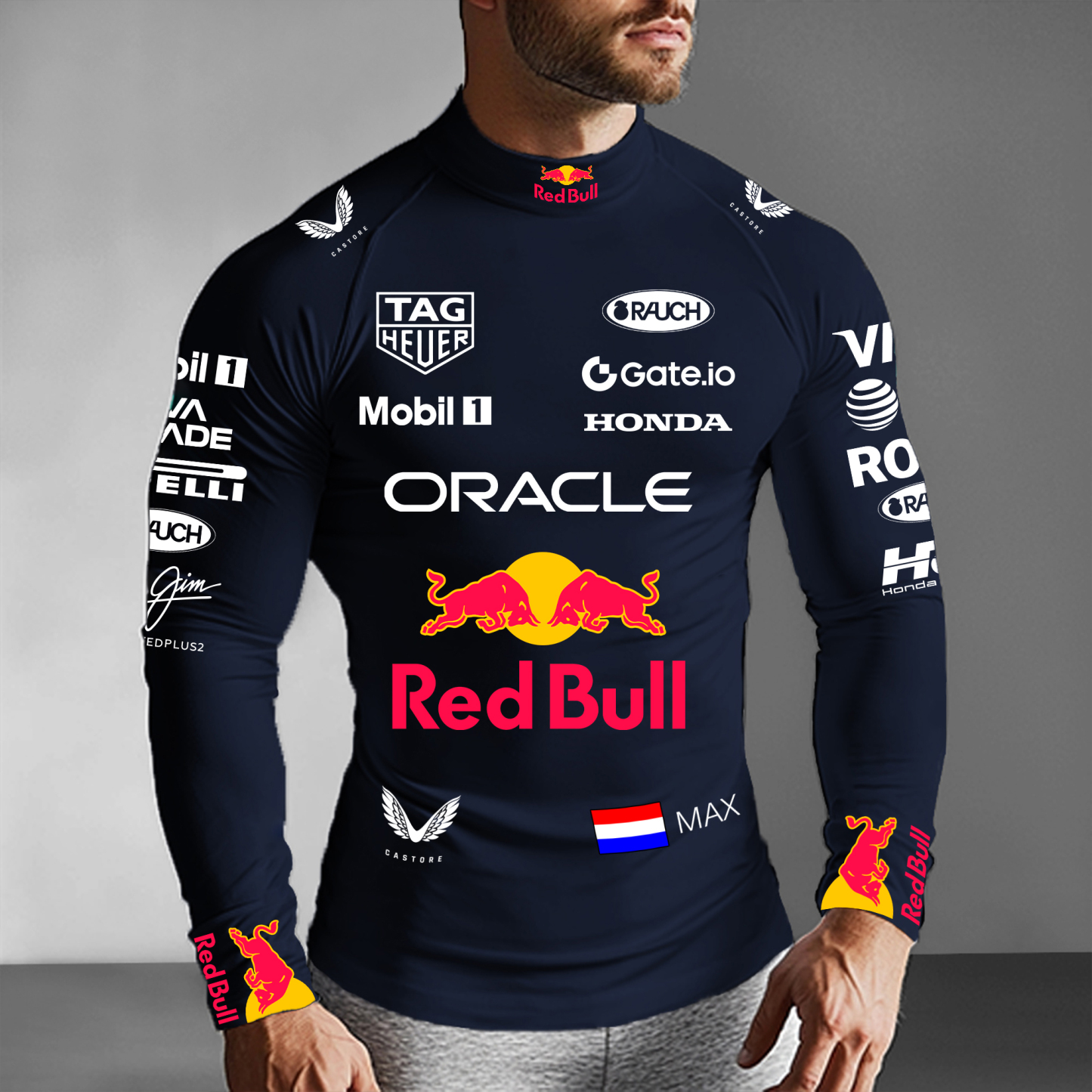Unisex Racing Slim Compression Long Sleeve T-Shirt