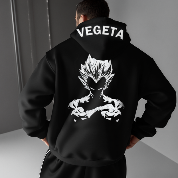 Unisex Oversized Anime Print Hoodie-Teegamechanger