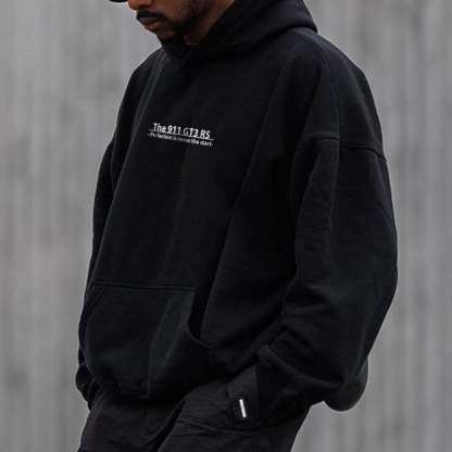 Men's 'Prefection Is Never The Start' Printed Hoodie