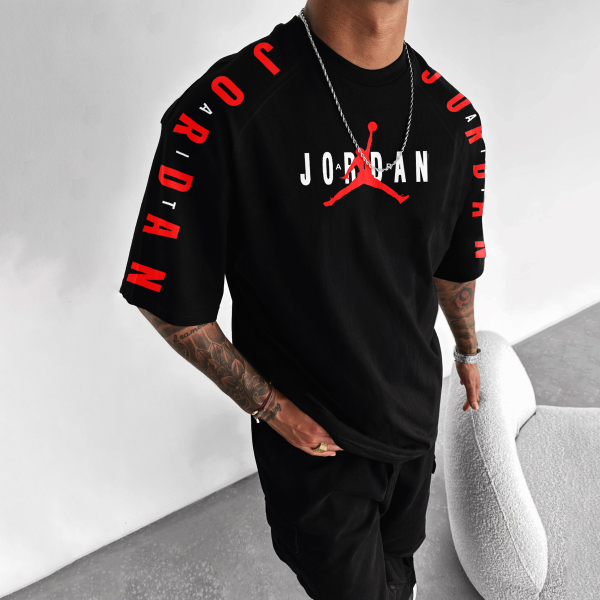 Oversized street style basketball print Tee