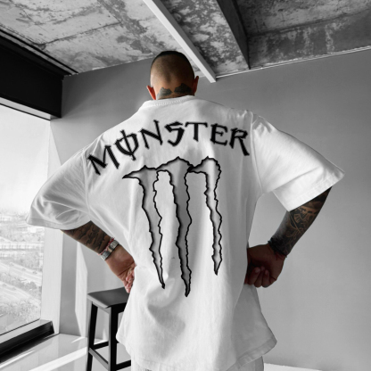 Unisex Casual Oversized Racing Print T-Shirt