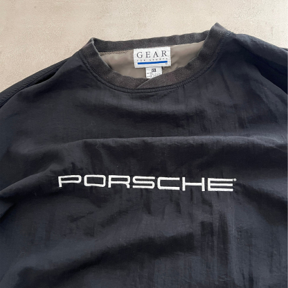Unisex Vintage Machine Embroidered Racing Oversized Sweatshirt