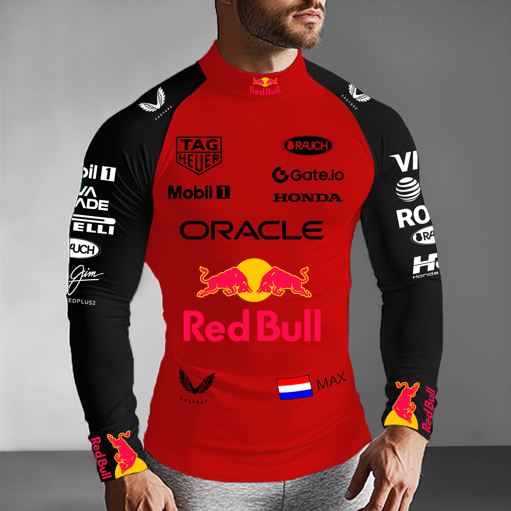 Unisex Racing Slim Compression Long Sleeve T-Shirt