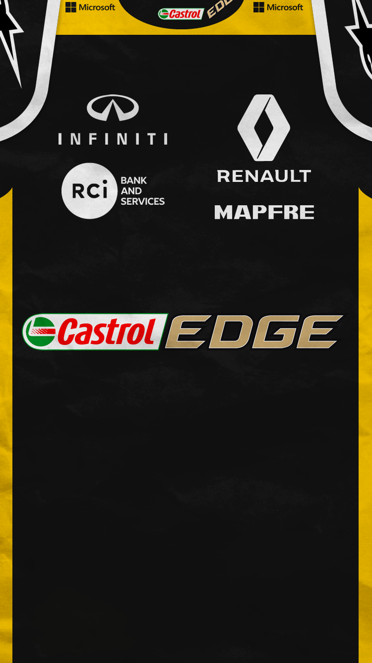 Renault Team Sponsorship Display Fashion Print Logo T-Shirt