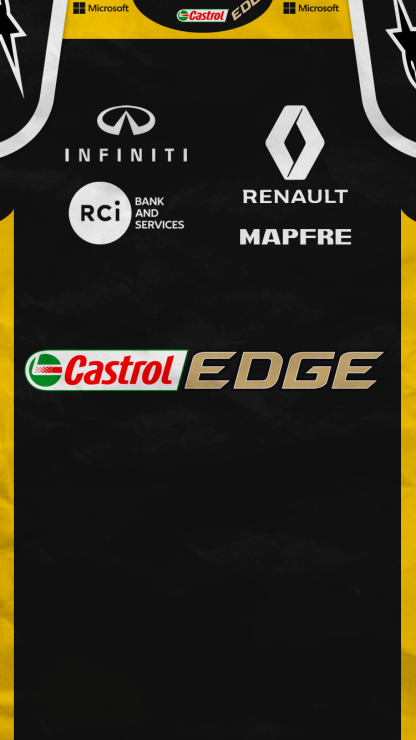 Renault Team Sponsorship Display Fashion Print Logo T-Shirt