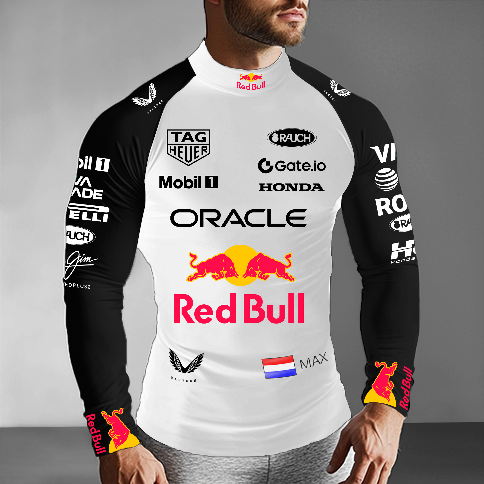 Unisex Racing Slim Compression Long Sleeve T-Shirt