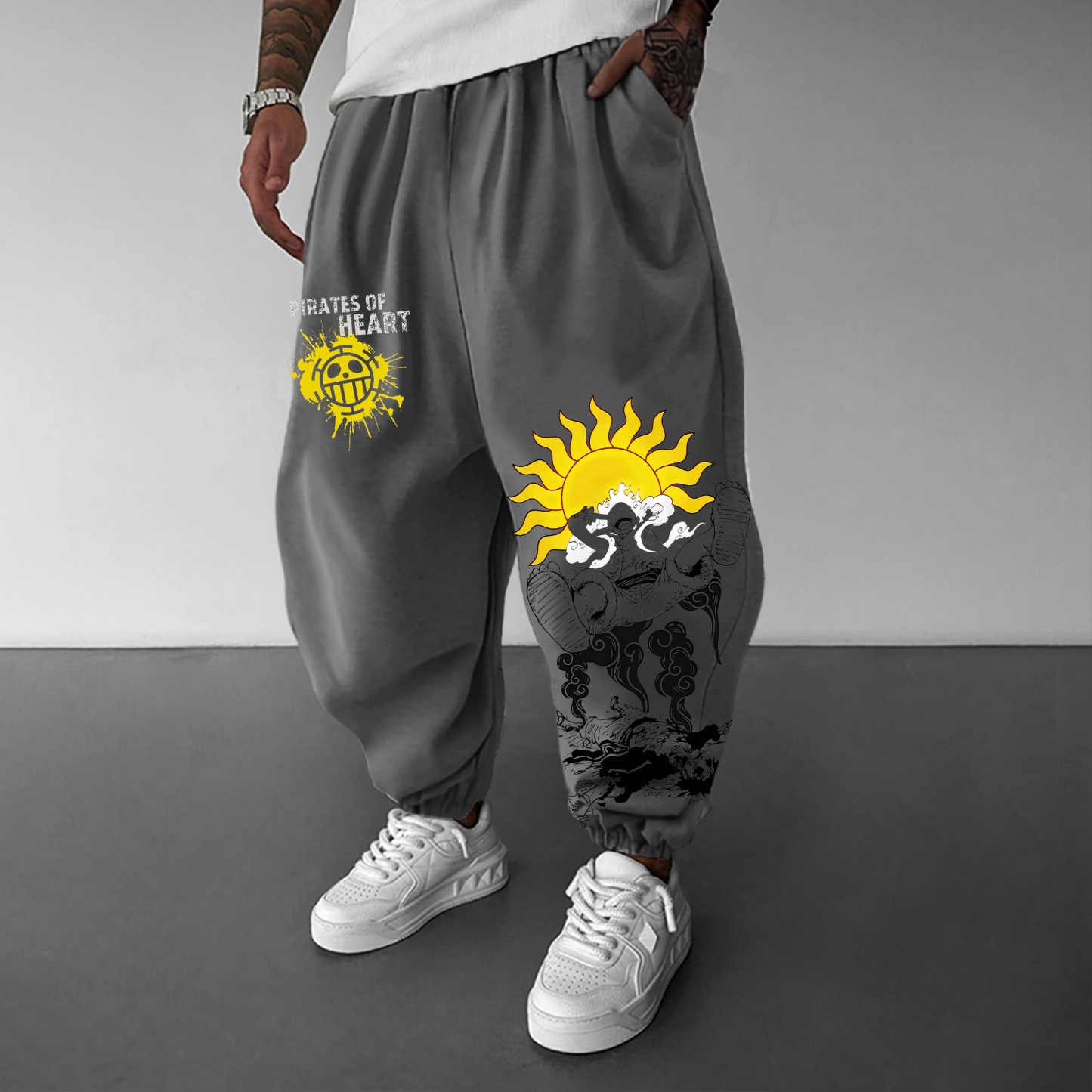 Unisex “One Piece”Anime Printed Gift Oversized Harem Pants