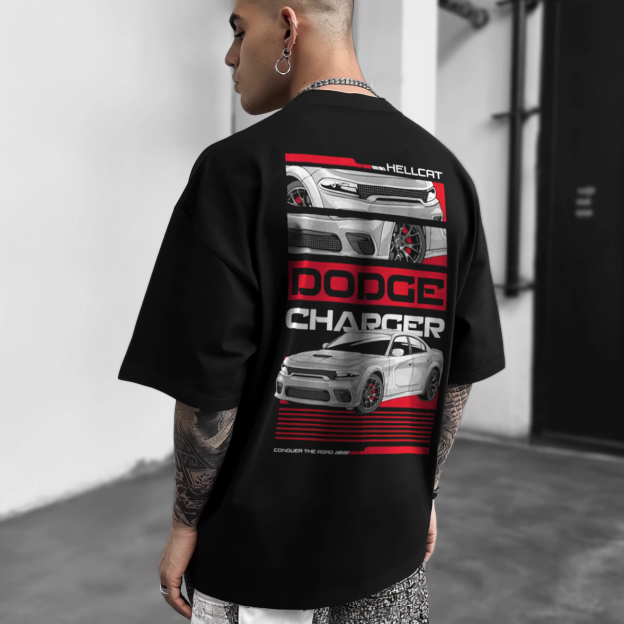 DODGE CHARGER Car Trend Printed T-shirt