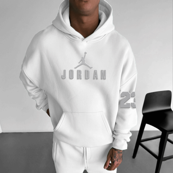 Unisex basketball print casual hoodie