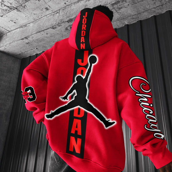 Oversized Unisex Basketball Print Hoodie