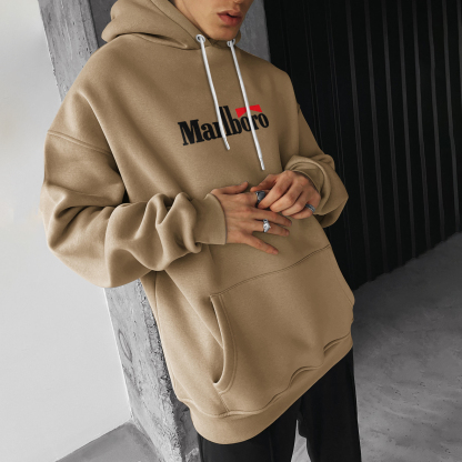 Oversized Hoodie Racing Graphic Print Hooded Sweatshirt