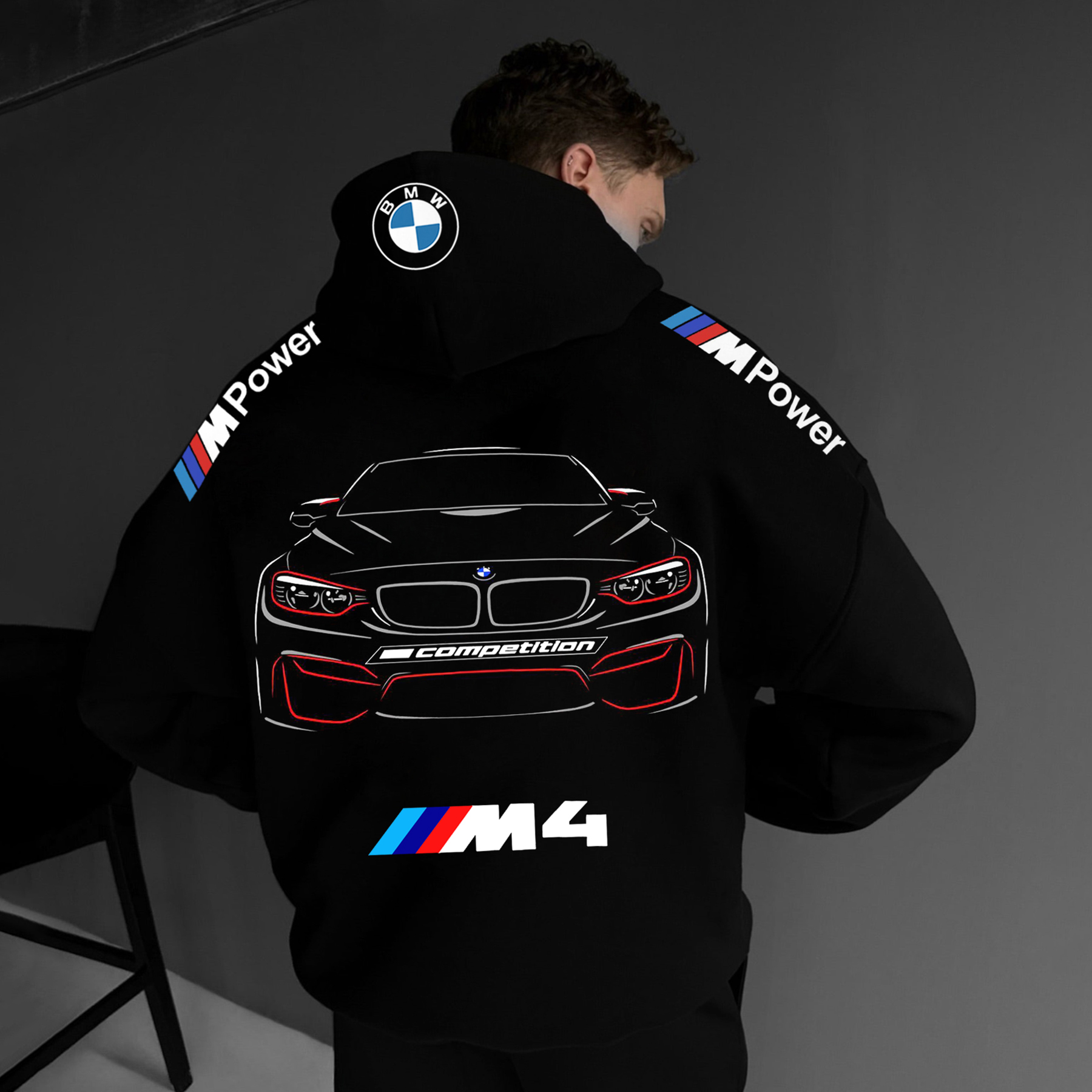 Oversize Sports Car M4 Hoodie