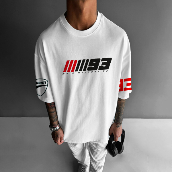 Unisex Oversized Motorcycle Graphic Tee