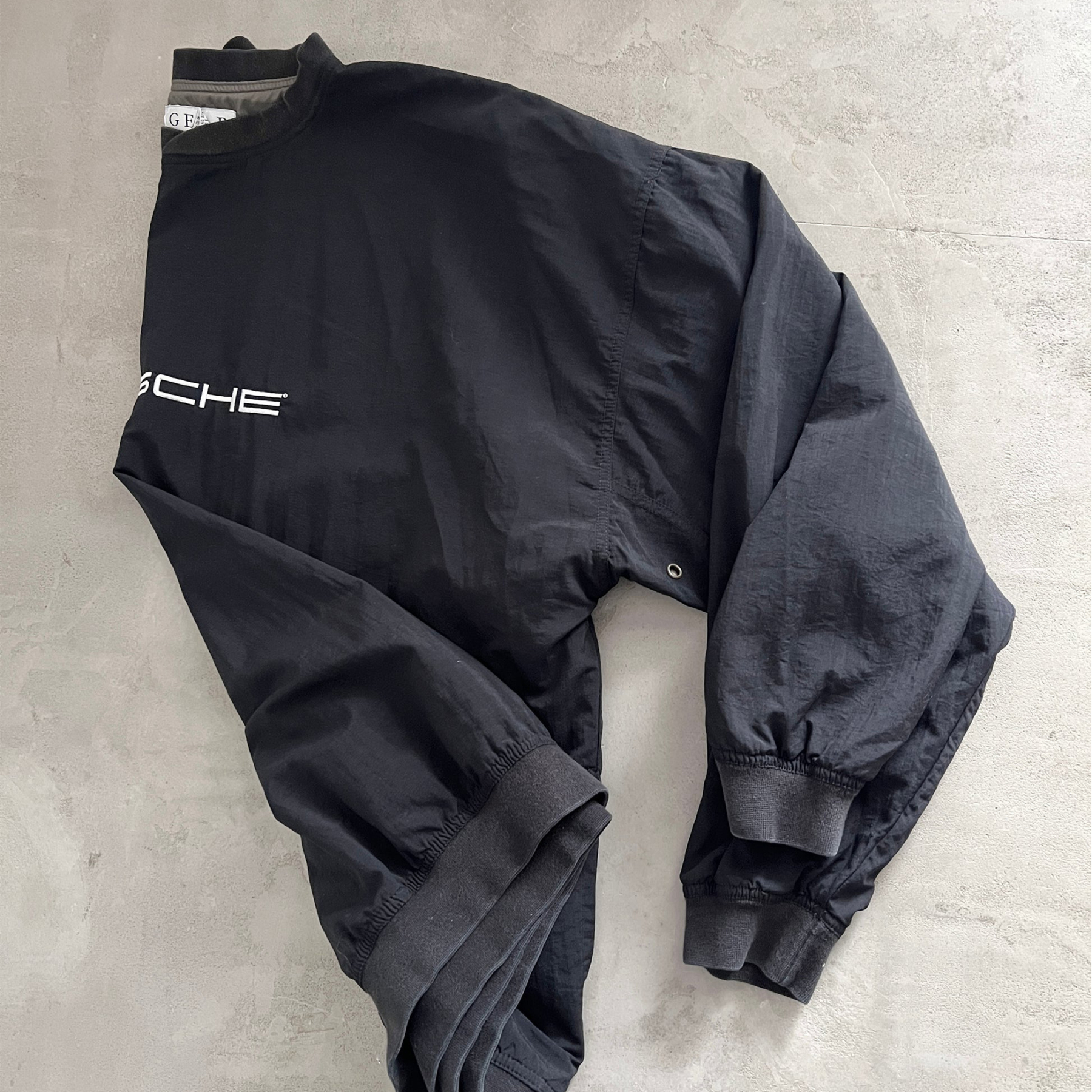 Unisex Vintage Machine Embroidered Racing Oversized Sweatshirt