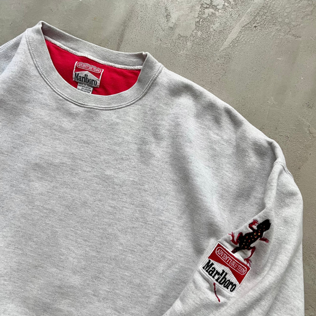 Unisex Vintage Embroidered Racing Lettering Sweatshirt