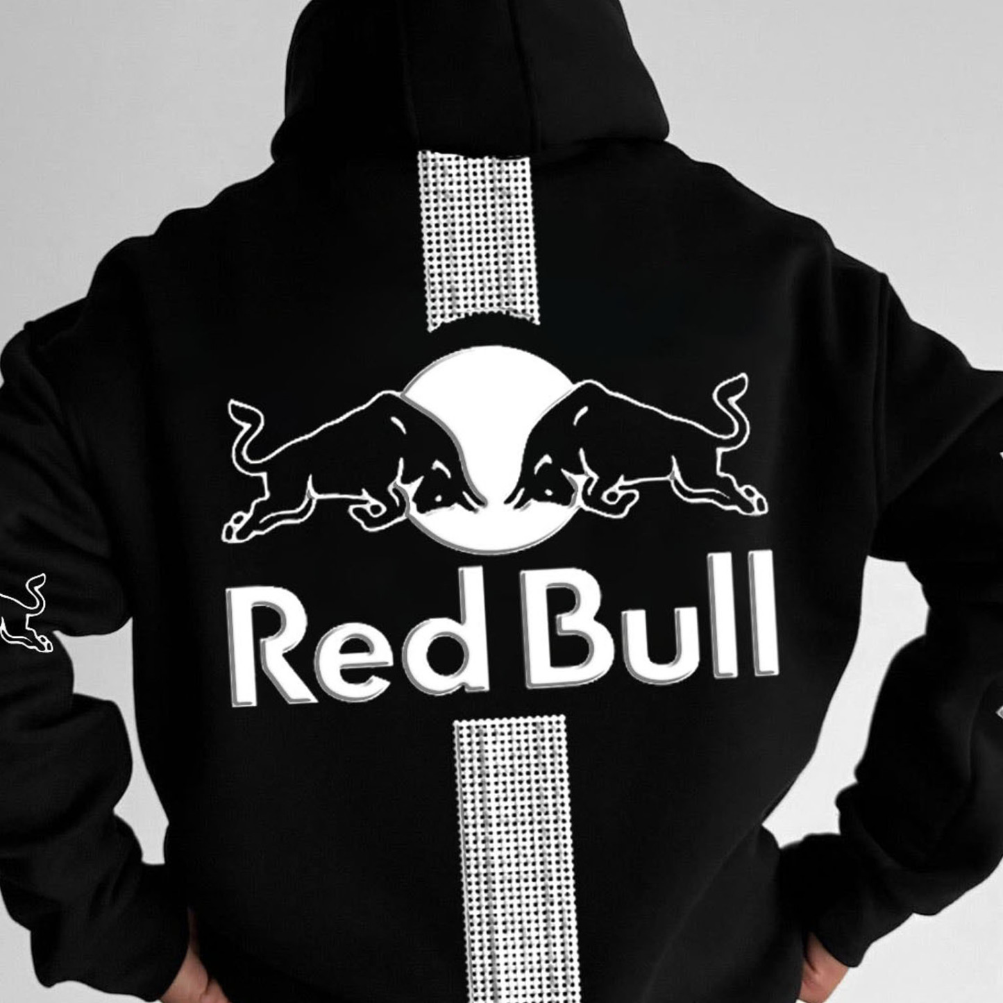 (Puff)Unisex Racing Foam Print Casual Autumn And Winter Oversized Hoodie