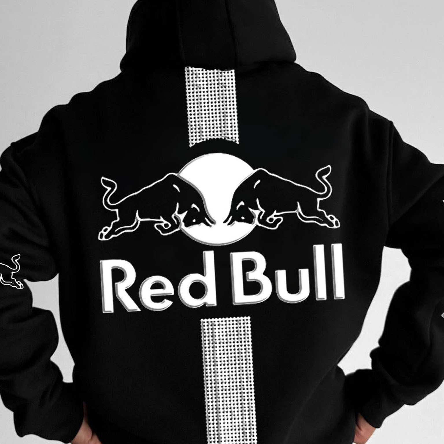 (Puff)Unisex Racing Foam Print Casual Autumn And Winter Oversized Hoodie
