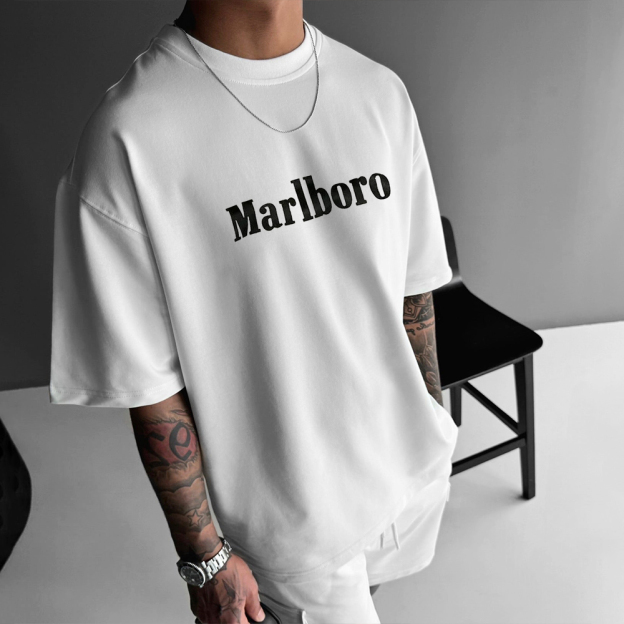 Oversized Unisex Racing Print Casual Tee