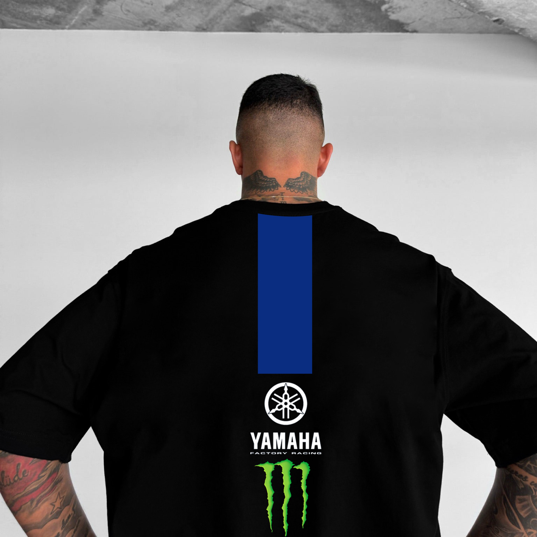 Unisex Casual Oversized Racing Print T-Shirt