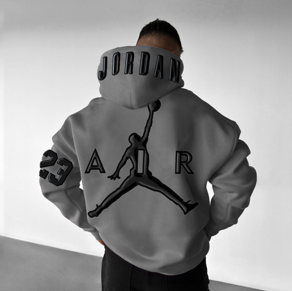 Unisex basketball print casual hoodie