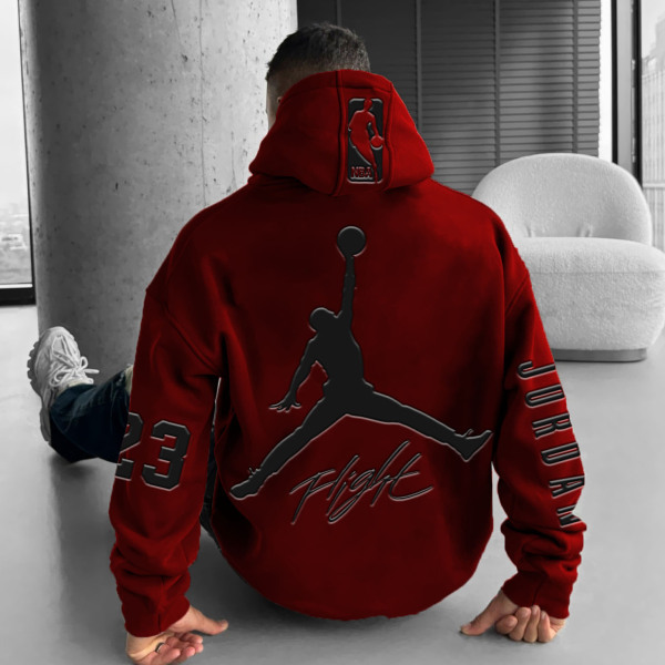 Unisex Basketball Game Stars Sports Fitness Printed Casual Autumn and Winter Oversized Hoodies