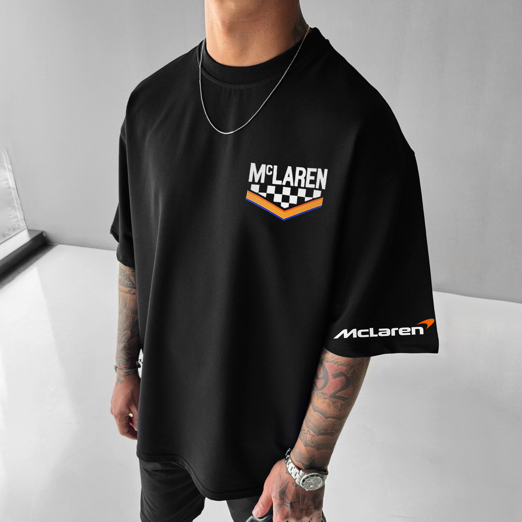 Unisex Casual Racing Print T-shirt