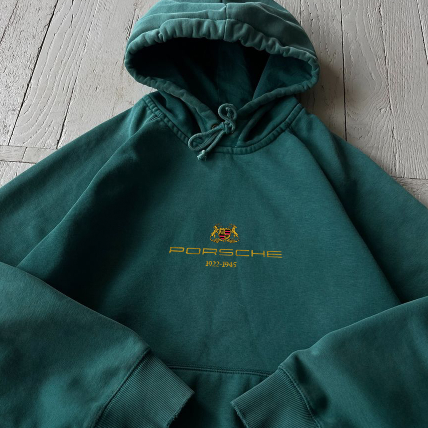 Unisex Vintage Oversized Racing Embroidered Y2K Hoodie