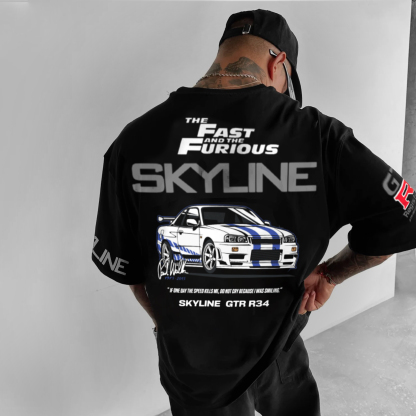 Unisex Oversized Unisex Sports Car T-shirt