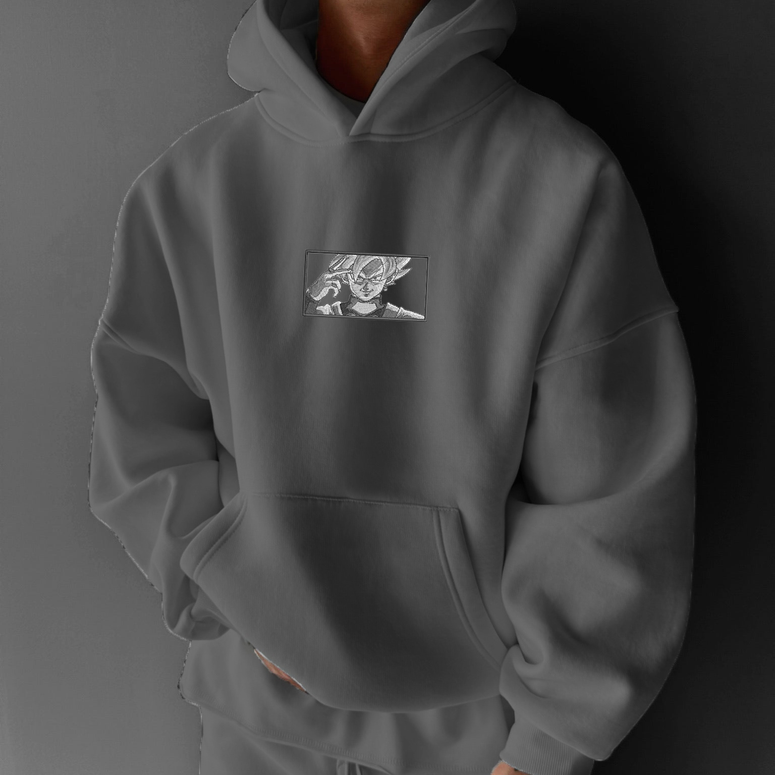 Unisex Anime Print  Casual Oversized Hoodie-Teegamechanger