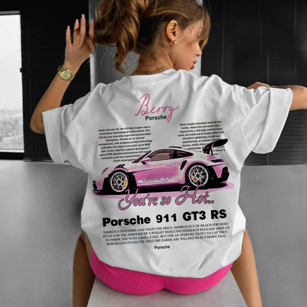 Unisex Casual Sports Car T-shirt