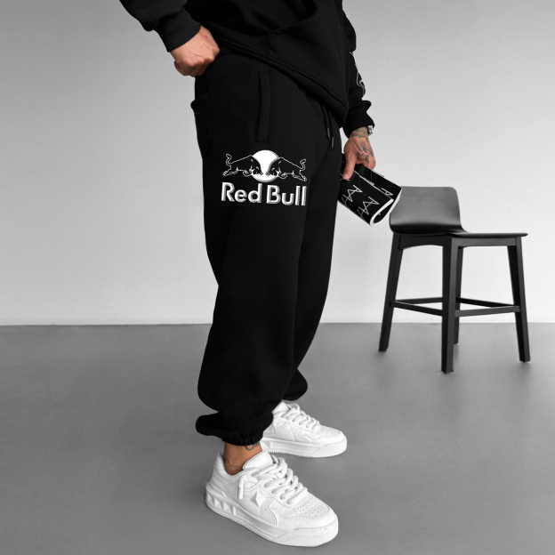 (Puff)Unisex Racing Foam Printed Casual Autumn And Winter Sweatpants Casual Pants