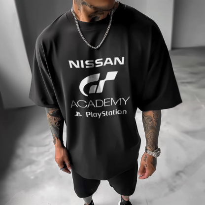 Nissan GT Academy And PlayStation Collaborate On Trendy Printed Logo T-shirt