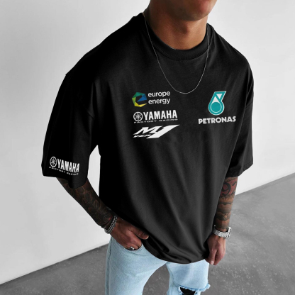 Men's Leisure Motorcycle Racing Printed T-shirt