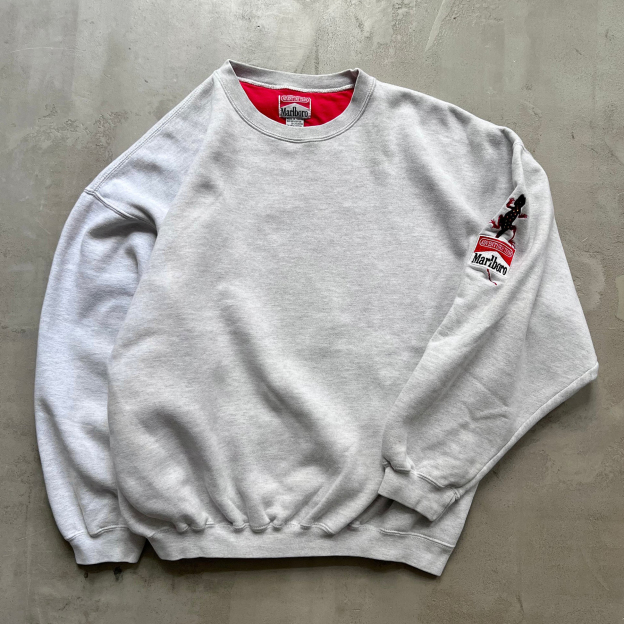 Unisex Vintage Embroidered Racing Lettering Sweatshirt